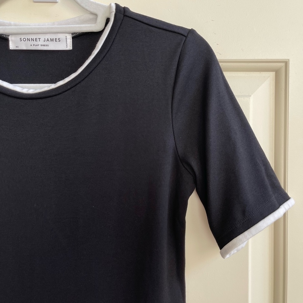 Sonnet James black short sleeve play dress - Picture 3 of 6